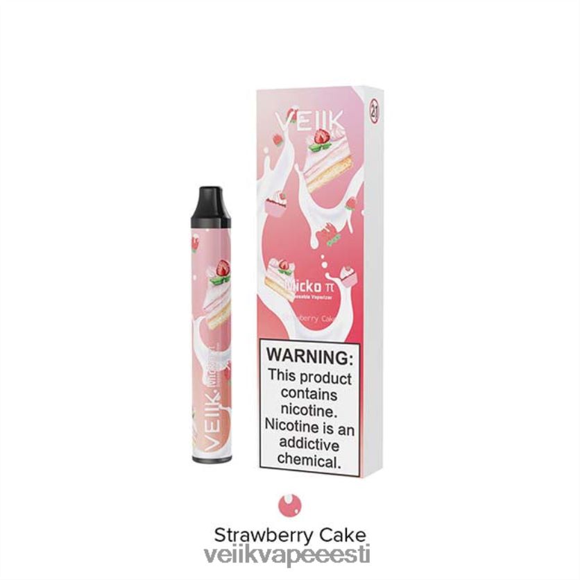 FLT08X28 maasikakook VEIIK Micko Pie ühekordne vape 600 pahvi - VEIIK Cracker Pod Eesti